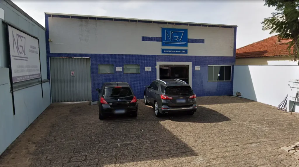 Fachada da NGV Assessoria Contábil em Indaiatuba, escritório especializado em serviços contábeis, fiscais e financeiros para empresas.